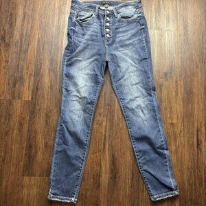 Judy Blue Skinny Fit Jeans Medium Wash Button Up Fly Women's Size 13/31